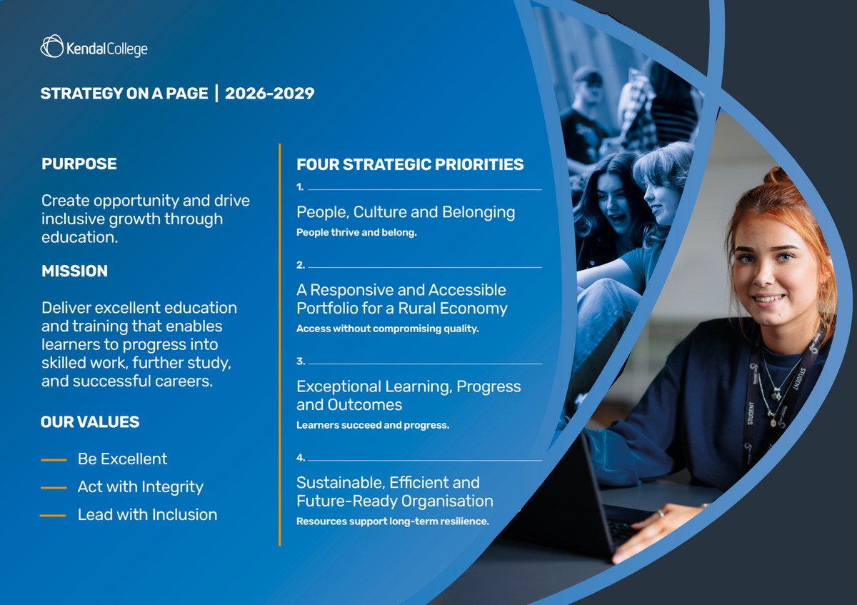 Kendal College Strategy on a page